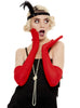 Gants rouges longs
