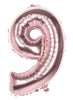 Ballon numéro 9 Rose Gold 86cm