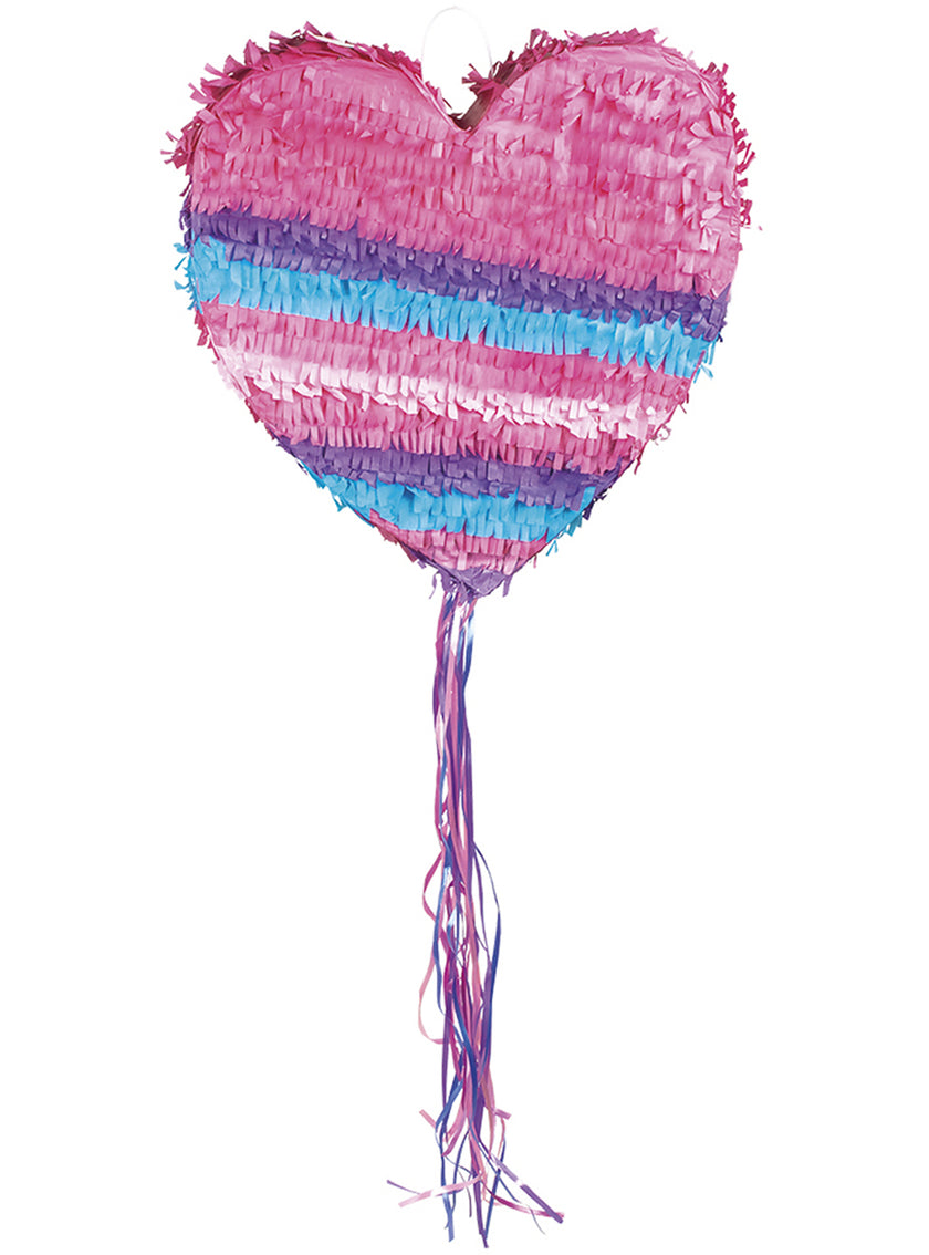 Pinata en forme de cœur rose