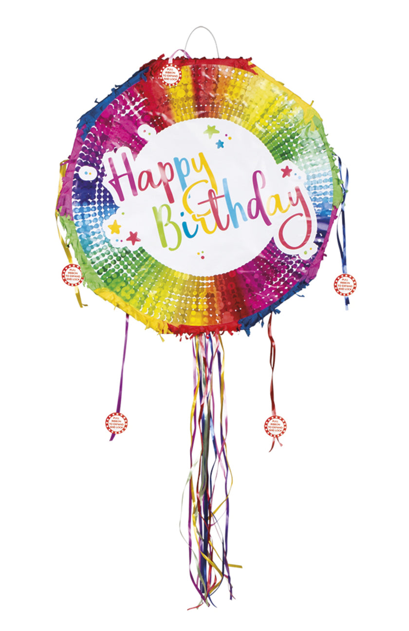 Pinata anniversaire multicolore