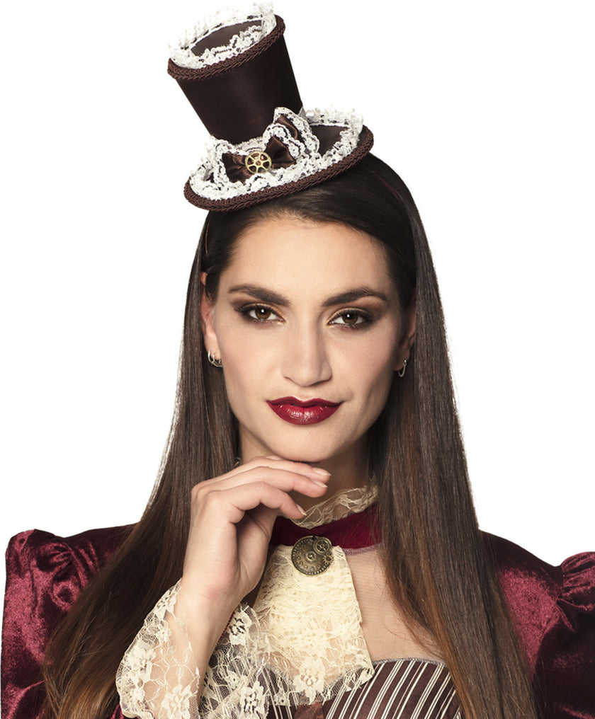 Mini chapeau steampunk femme