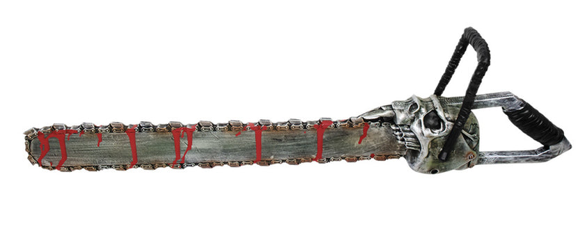 Scie ave tâches de sang homme