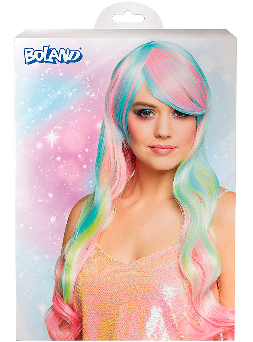 Perruque licorne pastel