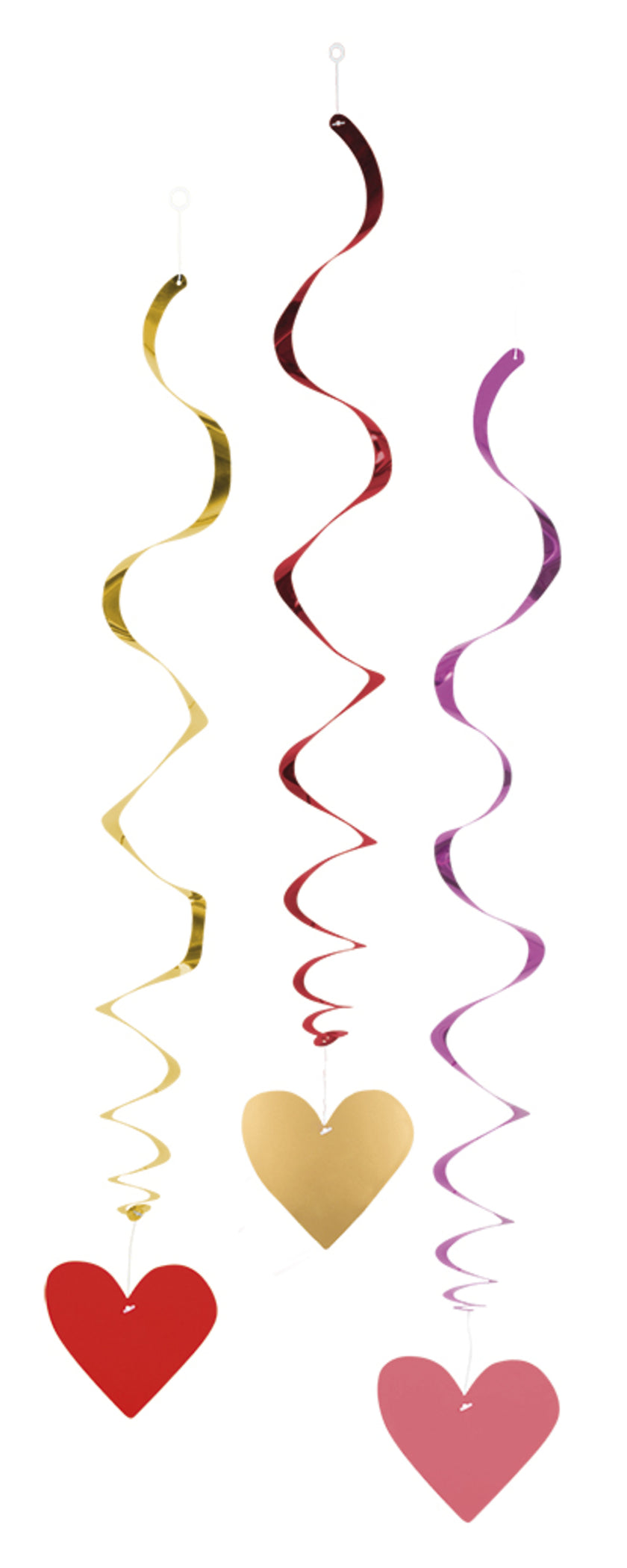 3 décorations à suspendre cœurs - Love You