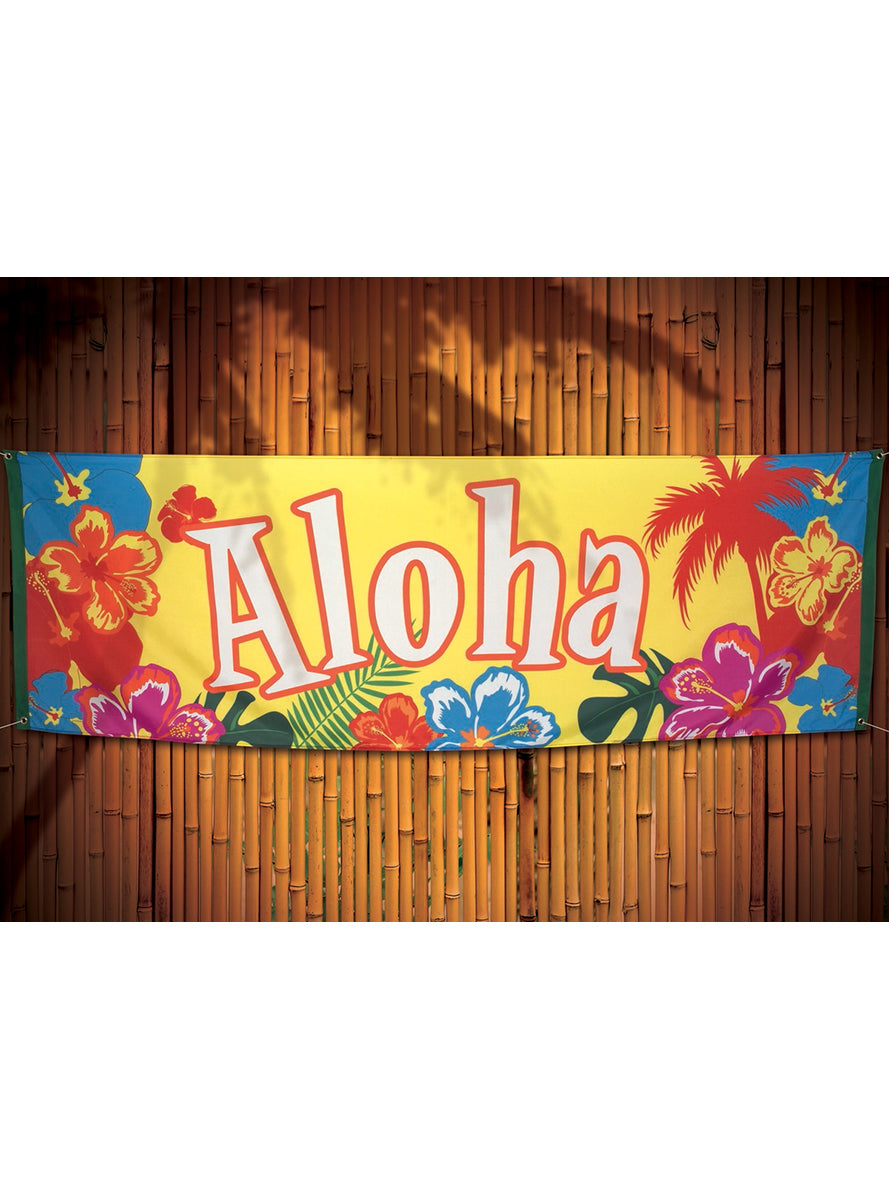 Banderole hawaïen aloha - Hibiscus