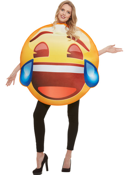 Déguisement Emoji sourire larmes adulte
