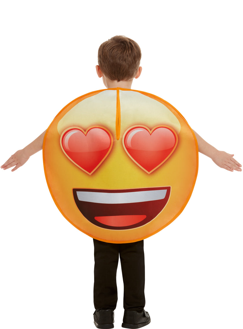 Déguisement Emoji sourire yeux en cœur enfant