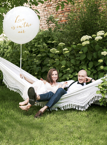 Ballon géant blanc Love is in the air - Valentine Collection