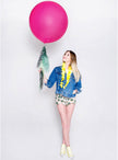 Ballon géant rose fuchsia