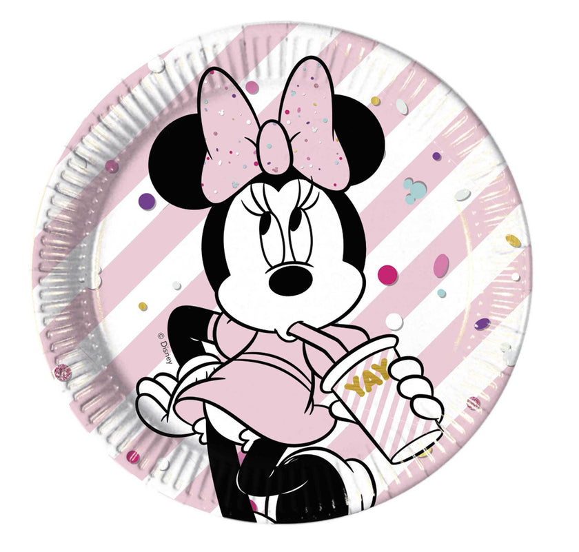 8 assiettes de Minnie Mouse - Minnie Party Gem