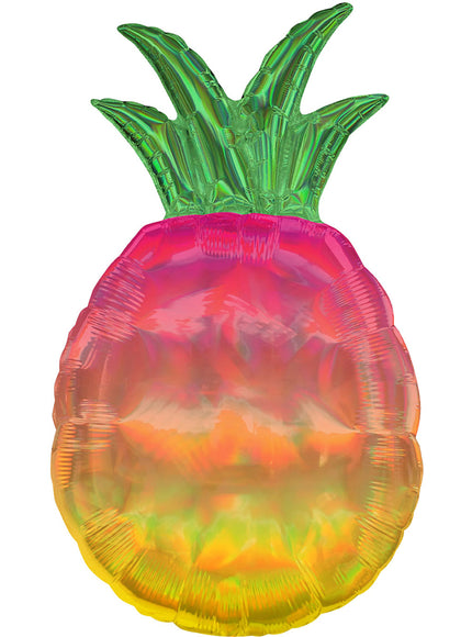 Ballon aluminium ananas irisé