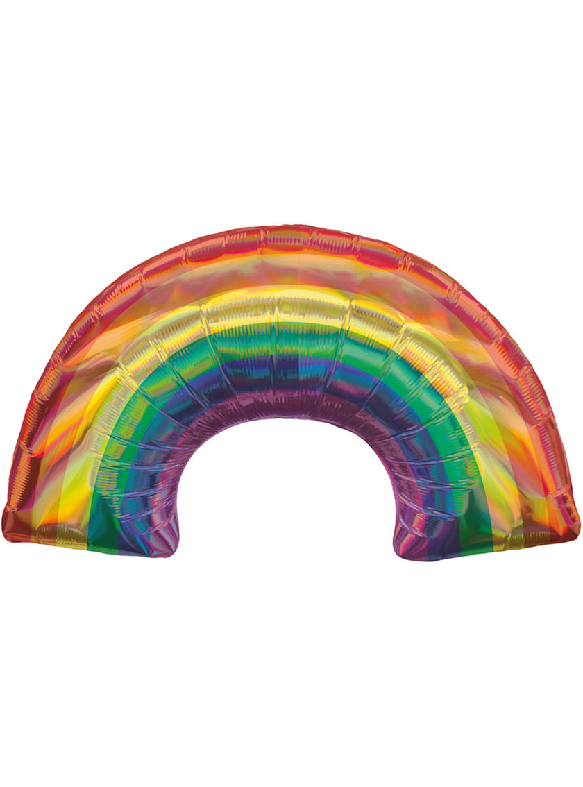Ballon aluminium arc-en-ciel irisé