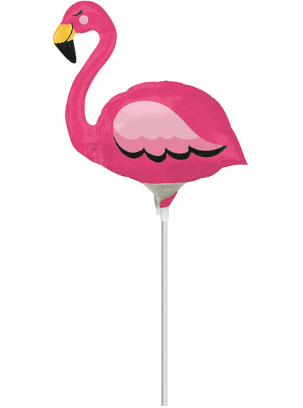 Mini Ballon aluminium flamant rose