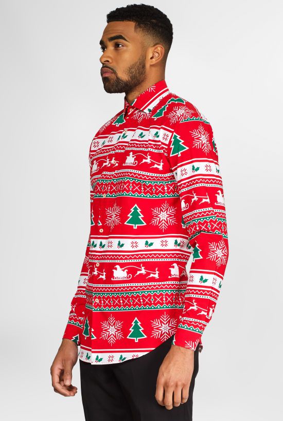 Chemise Noël Rouge 