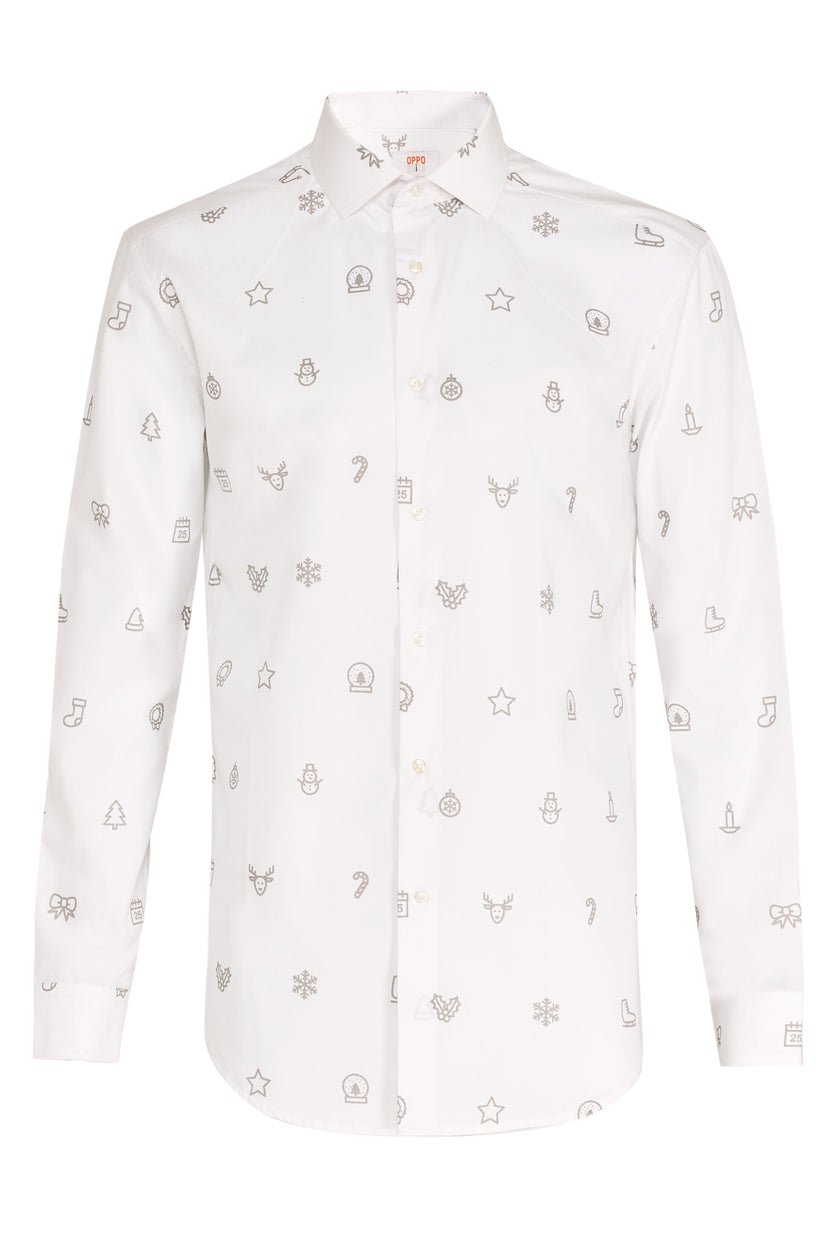 Chemise Noël Blanche 