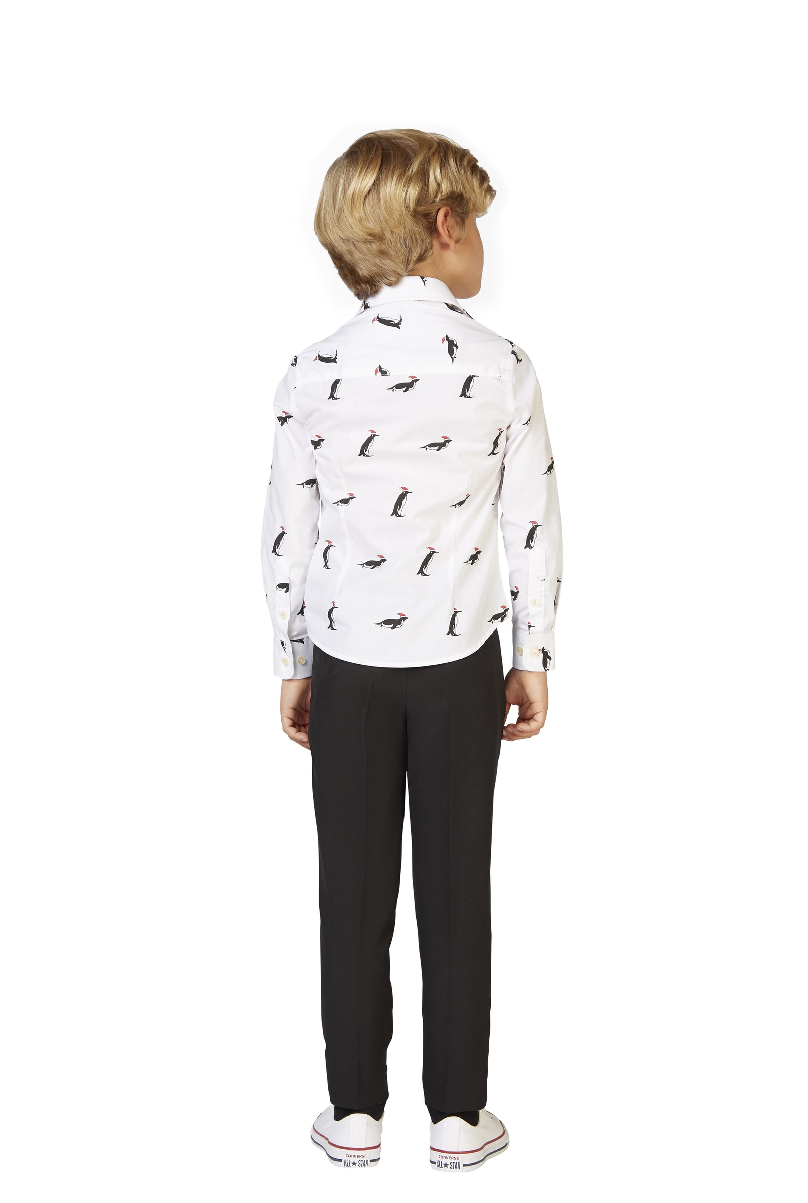 Chemise Blanche pingouins enfant - Opposuits