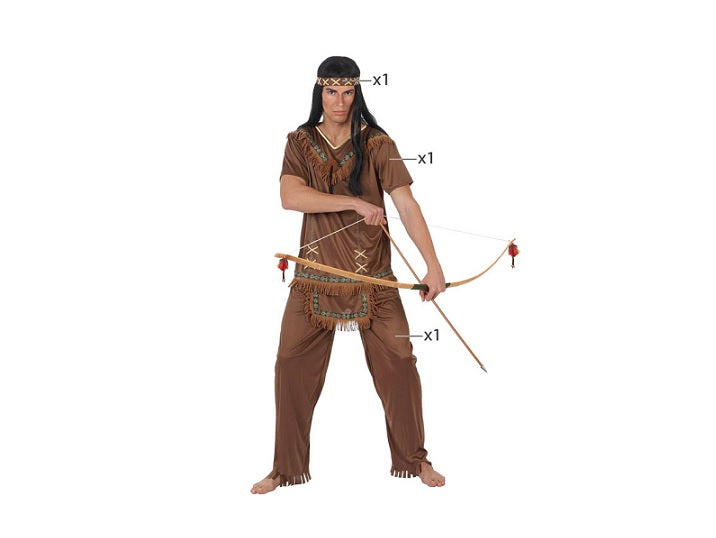 déguisement d''indien marron 3pcs homme taille xl