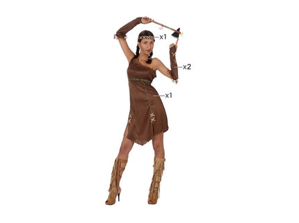 déguisement d'indienne 4pcs femme