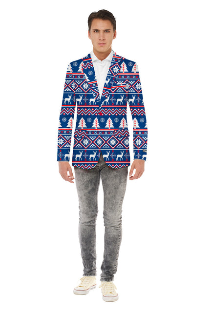 Veste Noël Bleue - Opposuits