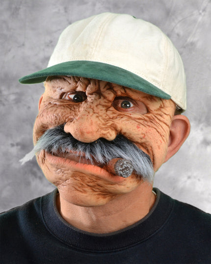 Masque personne âgée avec cigare homme