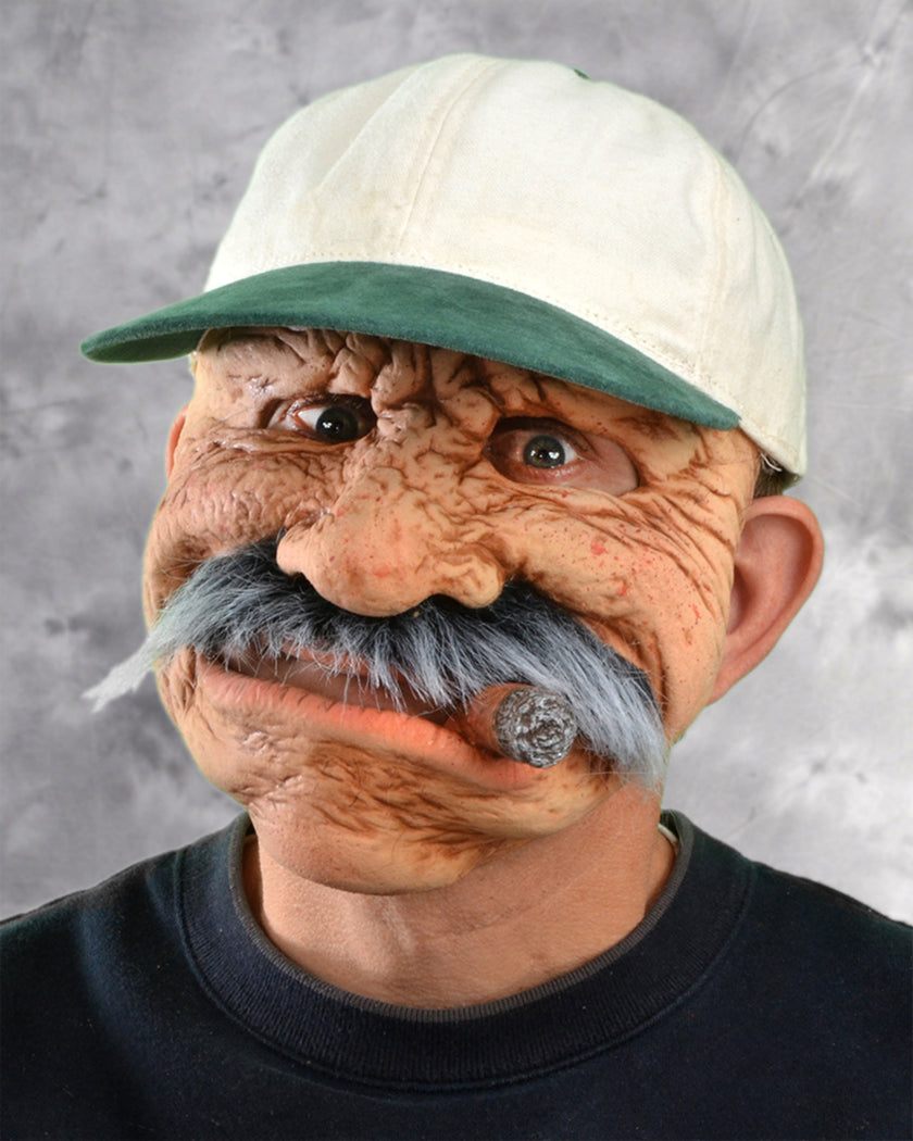 Masque personne âgée avec cigare homme