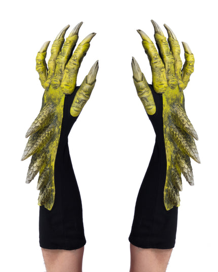 Gants dragon vert adulte