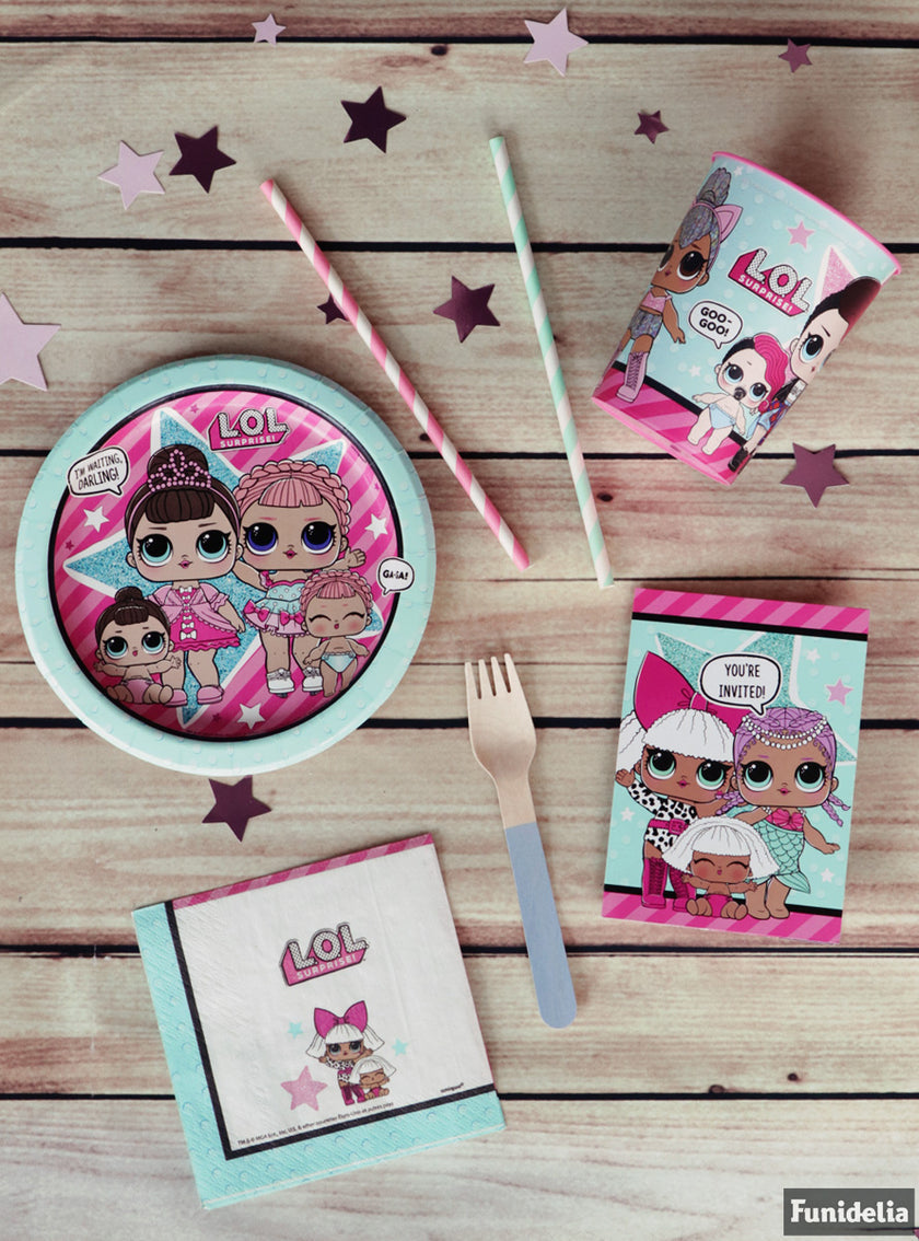 16 Serviettes en papier cocktail LOL Surprise