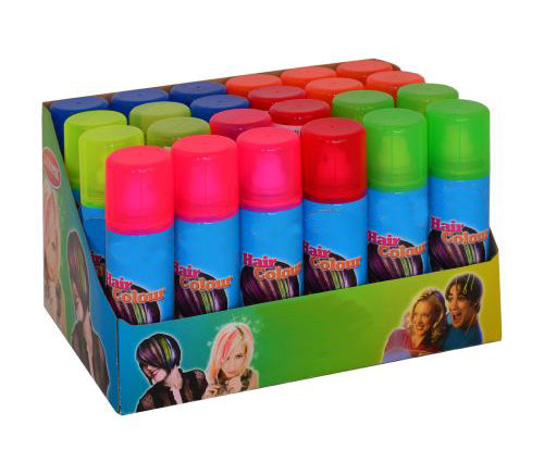 lot de 24 bombes couleur pour cheveux neon mix