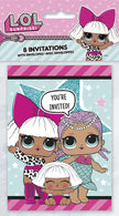 8 invitations LOL Surprise