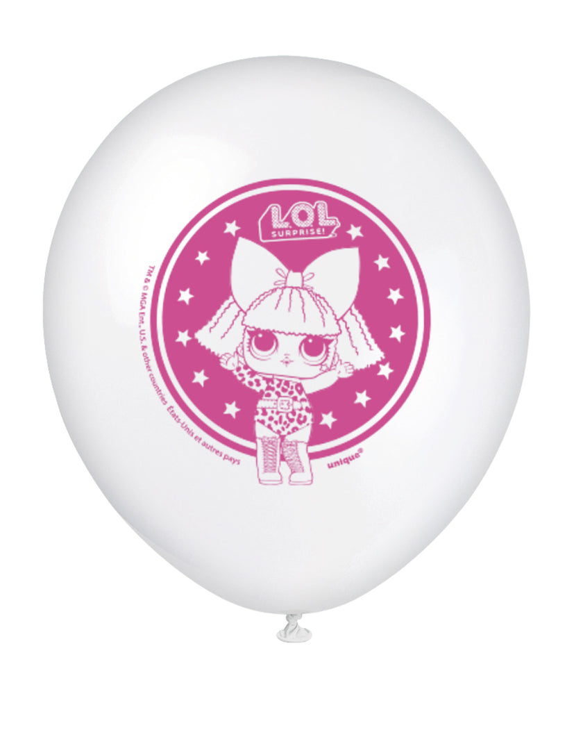 8 ballons en latex LOL Surprise