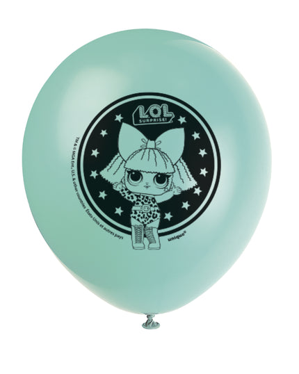 8 ballons en latex LOL Surprise