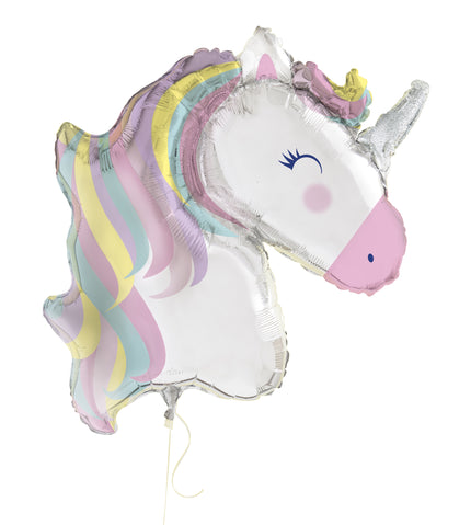 Ballon en aluminium Happy Licorne
