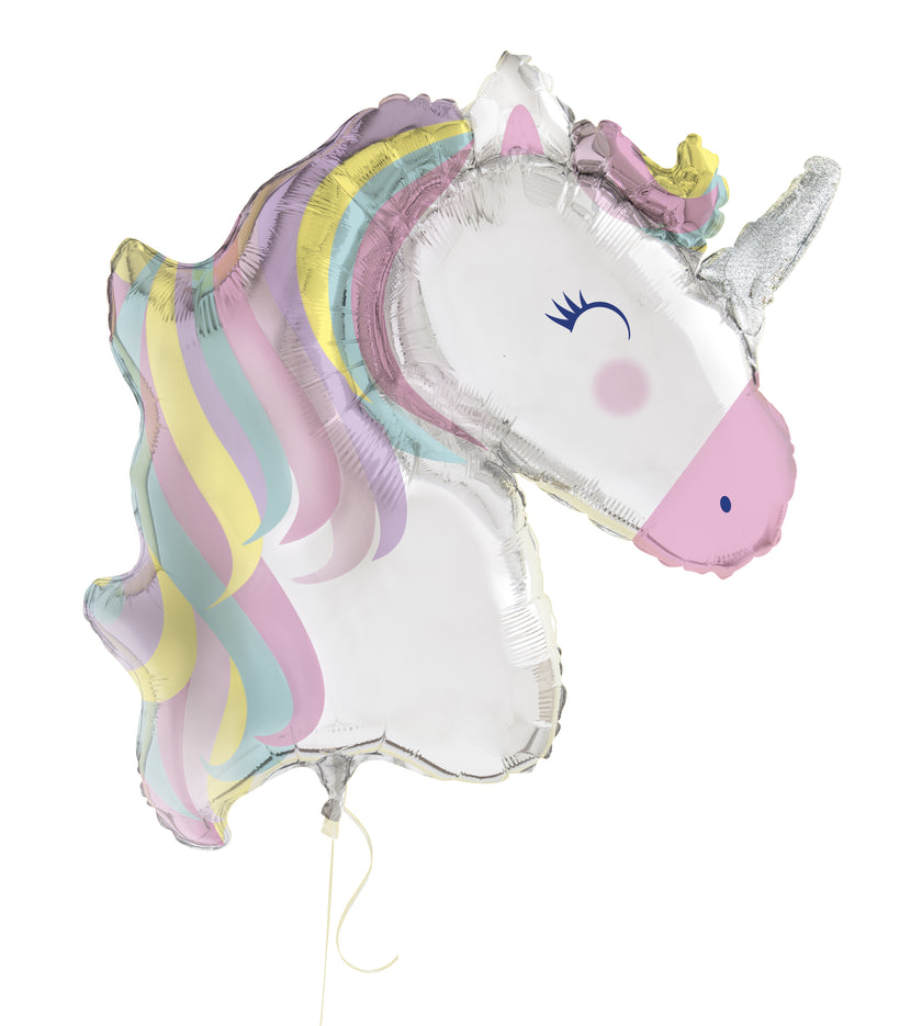 Ballon en aluminium Happy Licorne