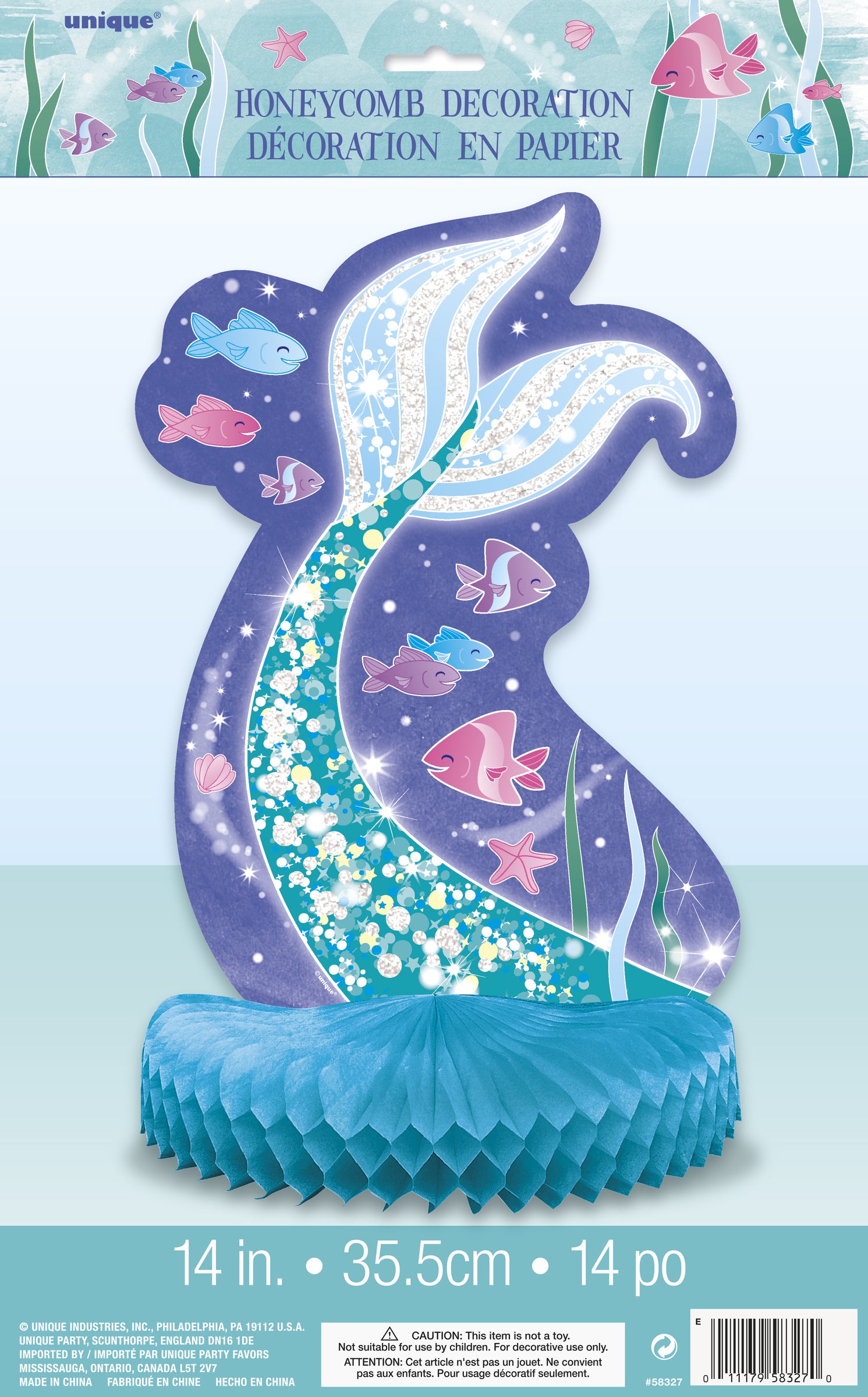 Décoration table en queue de sirène – Sirène sous l’Océan