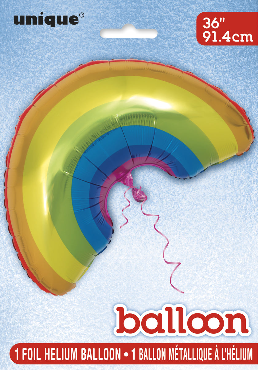Ballon en aluminium arc-en-ciel