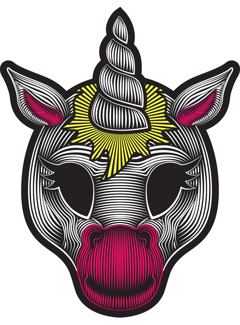 Masque licorne lumineux adulte