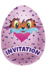 8 invitations Hatchimals