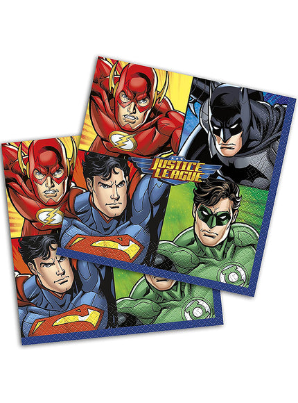 16 serviettes Justice League (33x33cm)