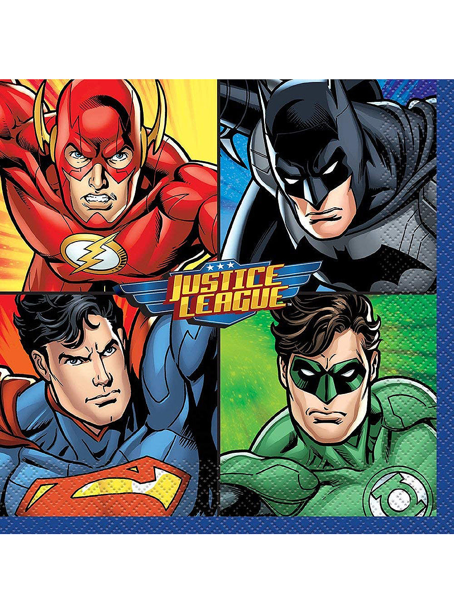 16 serviettes Justice League (33x33cm)