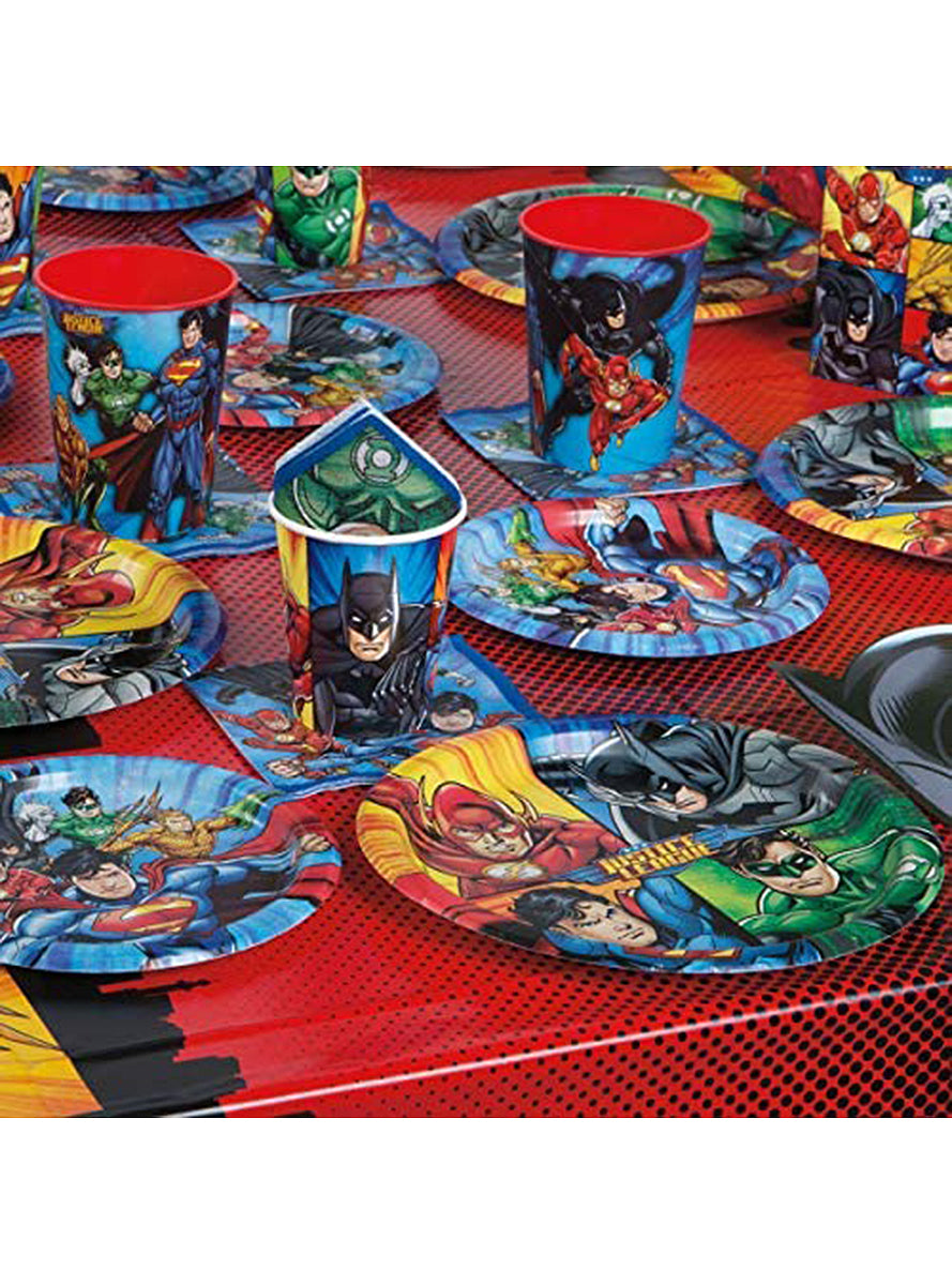 Nappe en plastique Justice League de (1,40m x 2,15m)