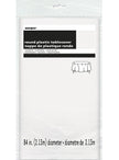 1 nappe ronde blanche - Gamme couleur unie