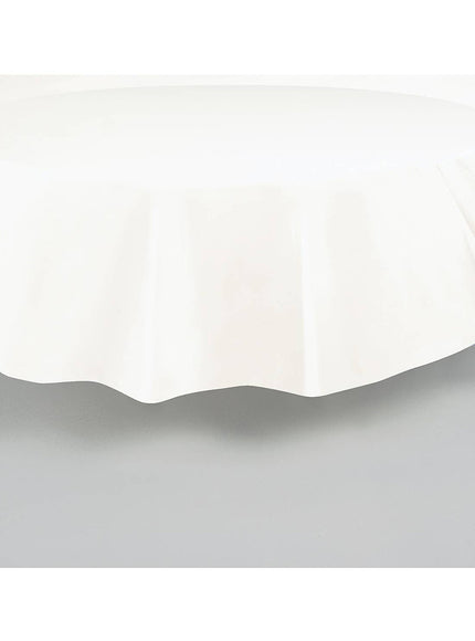 1 nappe ronde blanche - Gamme couleur unie