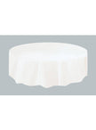 1 nappe ronde blanche - Gamme couleur unie