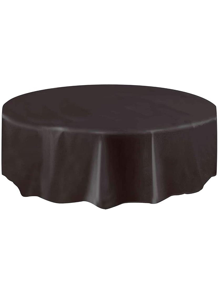 Nappe ronde noire - Gamme couleur unie
