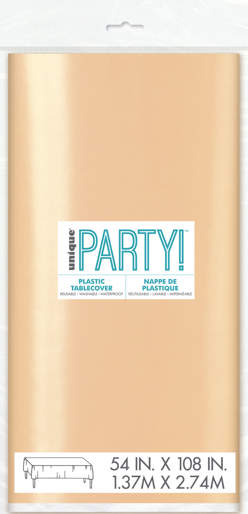 Nappe rose gold rectangulaire - Gamme couleur unie