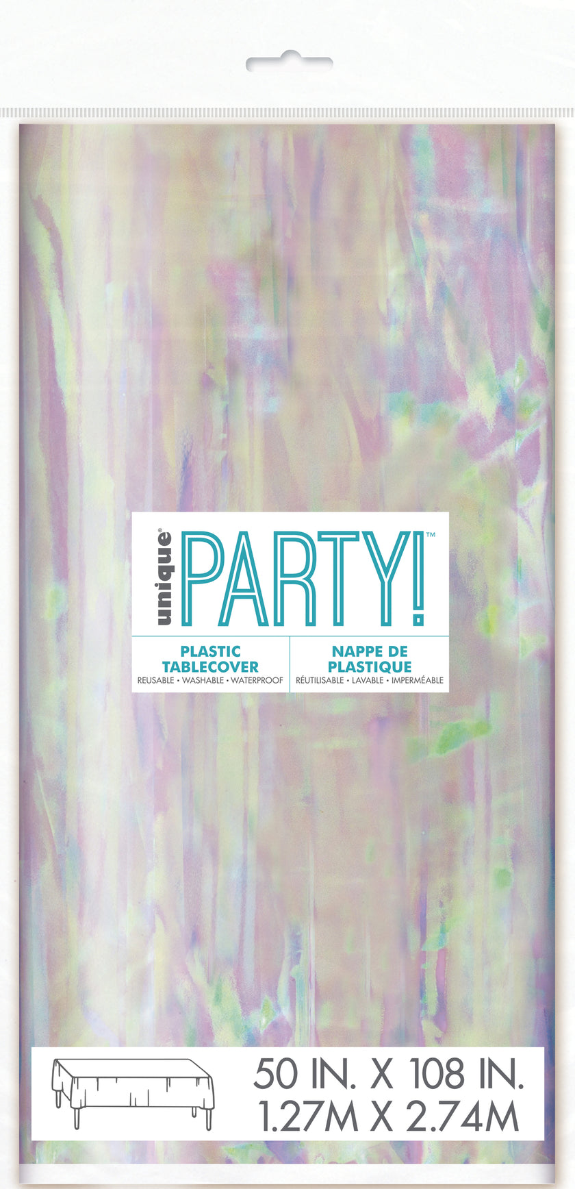 Nappe iridescente rectangulaire