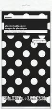 Nappe noire à pois blancs