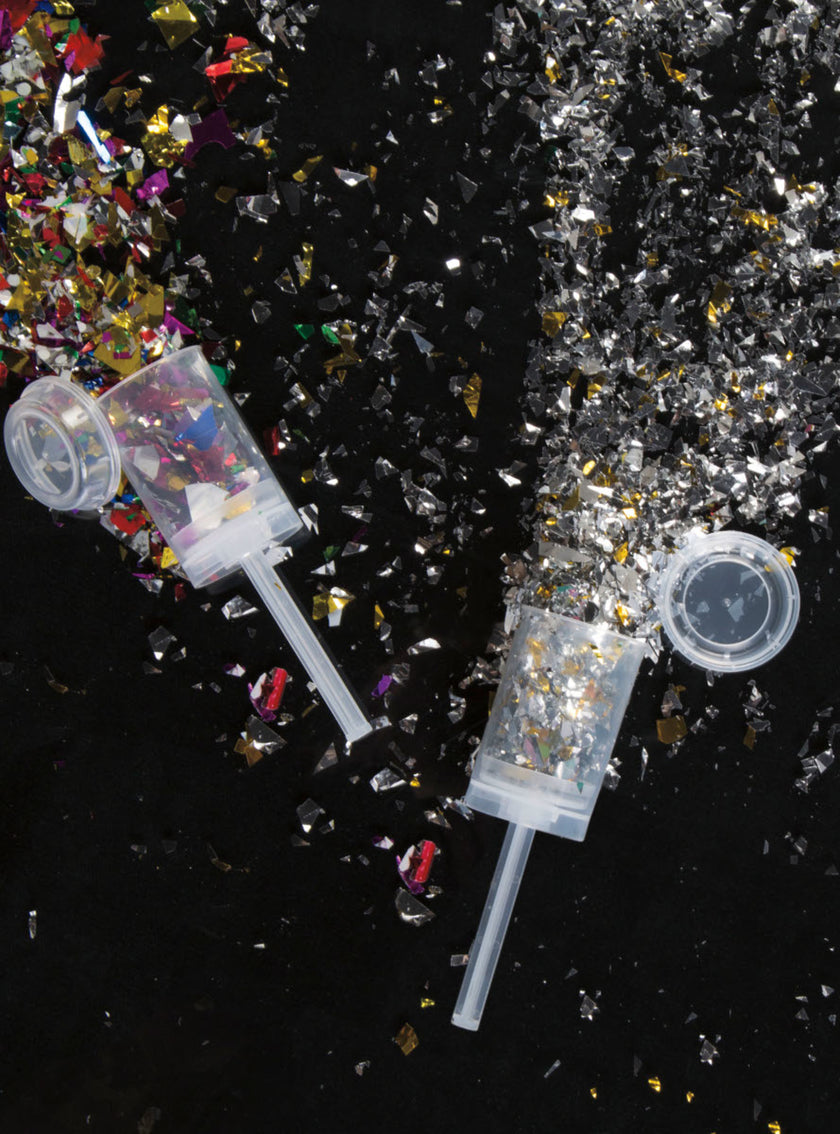 Mini Canon à confetti multicolores