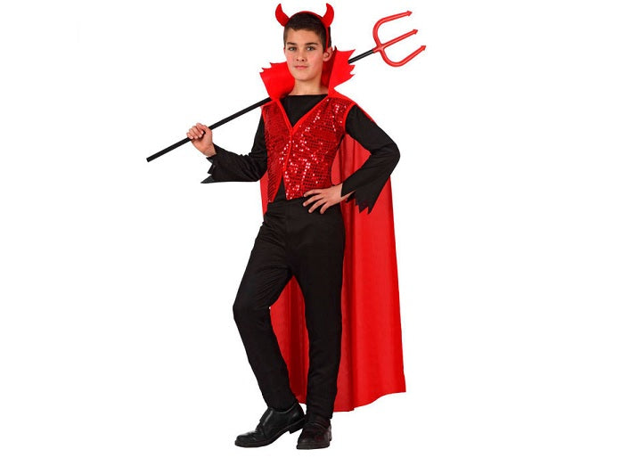 déguisement de démon vampire enfant 4pcs taille 10-12 ans