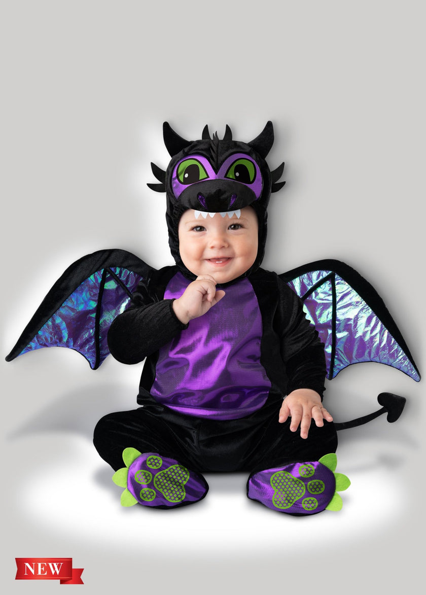 Déguisement dragon violet bébé
